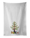 Peruvian Hairless Dog Christmas Tree Kitchen Towel Set of 2 White Dish Towels Decorative Bathroom Hand towel for Hand, Face, Hair, Yoga, Tea, Dishcloth, 19 X 28", White