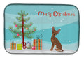 Brown Prague Ratter Christmas Tree Dish Drying Mat Absorbent Dish Drying Mat Pad for Kitchen Counter Dish Drainer Mat for Countertop, 14 x 21", Multicolor
