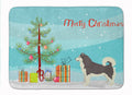 Alaskan Malamute Christmas Tree Memory Foam Kitchen Mat Machine Washable Anti-Fatigue Cushion Comfort Bath or Kitchen Rug