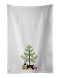 American Staffordshire Terrier Christmas Tree Kitchen Towel Set of 2 White Dish Towels Decorative Bathroom Hand towel for Hand, Face, Hair, Yoga, Tea, Dishcloth, 19 X 28", White