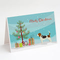 Beagle Christmas Tree Greeting Cards Pack of 8 Blank Cards with Envelopes Whimsical A7 Size 5x7