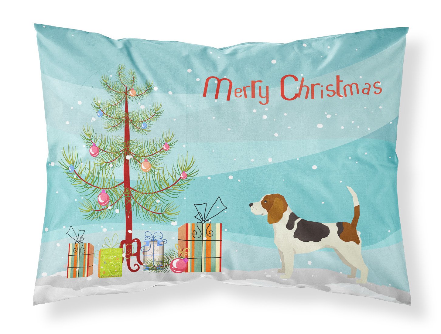 Beagle Christmas Tree Standard Pillowcase Lightweight Super Soft Easy Care Decorative Artwork Pillowcase, Standard
