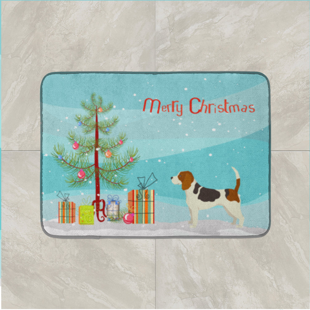 Beagle Christmas Tree Memory Foam Kitchen Mat Machine Washable Anti-Fatigue Cushion Comfort Bath or Kitchen Rug