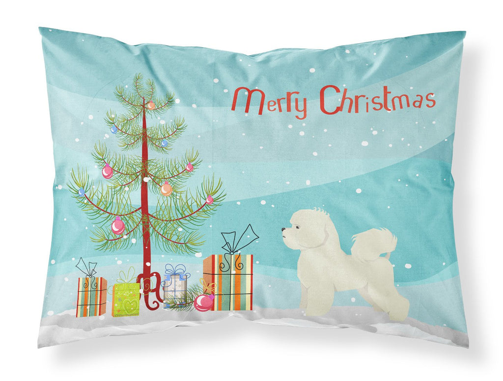 Bichon Frise Christmas Tree Standard Pillowcase Lightweight Super Soft Easy Care Decorative Artwork Pillowcase, Standard