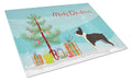 Boston Terrier Christmas Tree Cutting Board Tempered Glass Kitchen Cutting Surface, Heat Resistant Chopping, Non-Slip Feet, Food Prep & Serving