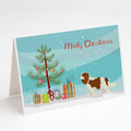 Cavalier Spaniel Christmas Tree Greeting Cards Pack of 8 Blank Cards with Envelopes Whimsical A7 Size 5x7