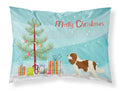 Cavalier Spaniel Christmas Tree Standard Pillowcase Lightweight Super Soft Easy Care Decorative Artwork Pillowcase, Standard