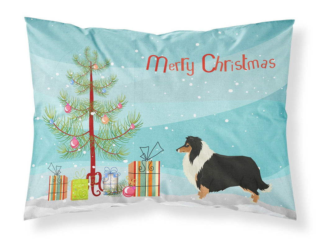 Collie Christmas Tree Standard Pillowcase Lightweight Super Soft Easy Care Decorative Artwork Pillowcase, Standard