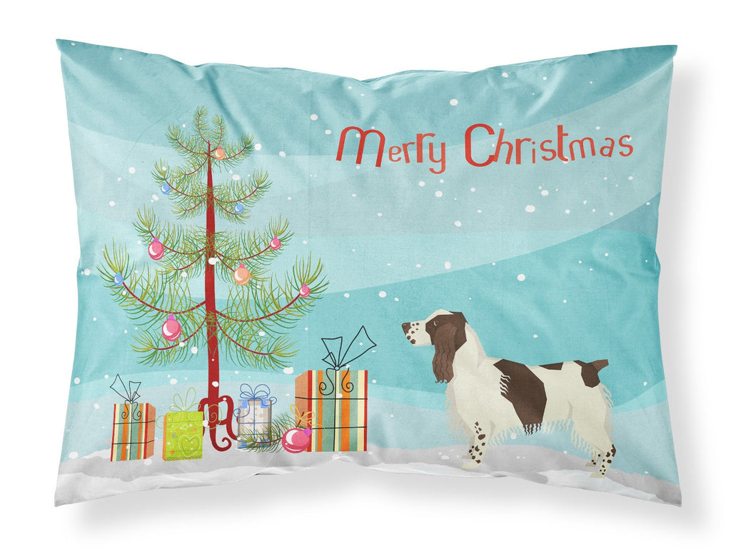 English Springer Spaniel Christmas Tree Standard Pillowcase Lightweight Super Soft Easy Care Decorative Artwork Pillowcase, Standard