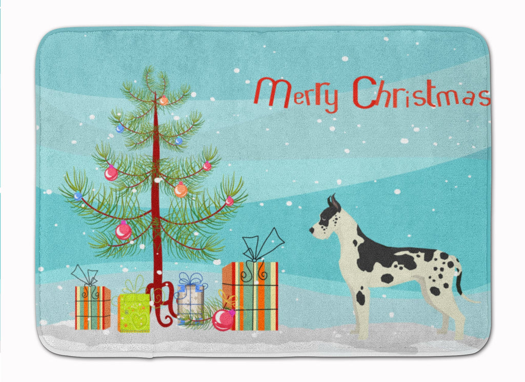 Great Dane Christmas Tree Memory Foam Kitchen Mat Machine Washable Anti-Fatigue Cushion Comfort Bath or Kitchen Rug