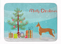 Ibizan Hound Christmas Tree Memory Foam Kitchen Mat Machine Washable Anti-Fatigue Cushion Comfort Bath or Kitchen Rug