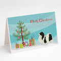 Japanese Chin Christmas Tree Greeting Cards Pack of 8 Blank Cards with Envelopes Whimsical A7 Size 5x7