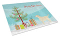 Labrador Retriever Christmas Tree Cutting Board Tempered Glass Kitchen Cutting Surface, Heat Resistant Chopping, Non-Slip Feet, Food Prep & Serving