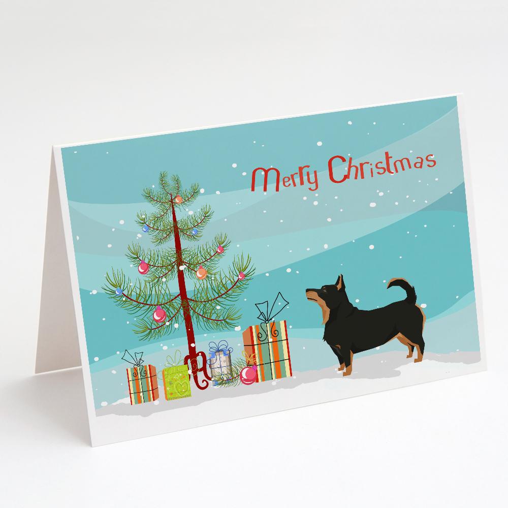 Lancashire Terrier Christmas Tree Greeting Cards Pack of 8 Blank Cards with Envelopes Whimsical A7 Size 5x7