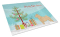 Norwich Terrier Christmas Tree Cutting Board Tempered Glass Kitchen Cutting Surface, Heat Resistant Chopping, Non-Slip Feet, Food Prep & Serving