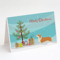 Pembroke Corgi Christmas Tree Greeting Cards Pack of 8 Blank Cards with Envelopes Whimsical A7 Size 5x7