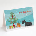 Scottish Terrier Christmas Tree Greeting Cards Pack of 8 Blank Cards with Envelopes Whimsical A7 Size 5x7