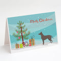 Mexican Hairless Dog Xolo Christmas Tree Greeting Cards Pack of 8 Blank Cards with Envelopes Whimsical A7 Size 5x7