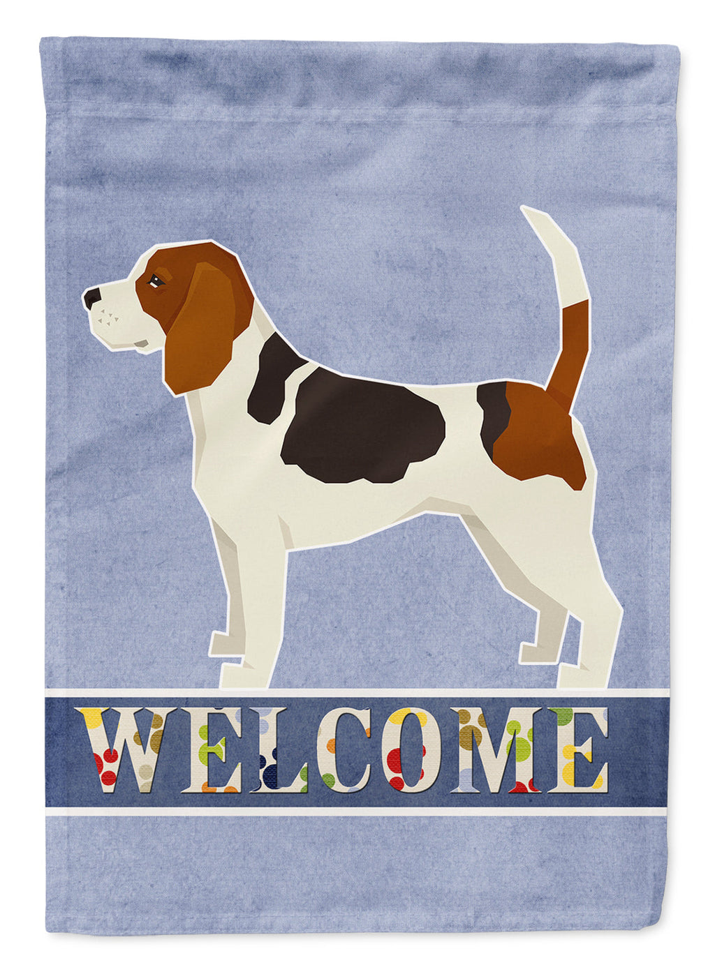 Beagle Welcome House Flag 28x40 Porch Sleeve Pole Decorative Outside Yard Banner Artwork Wall Hanging, Polyester