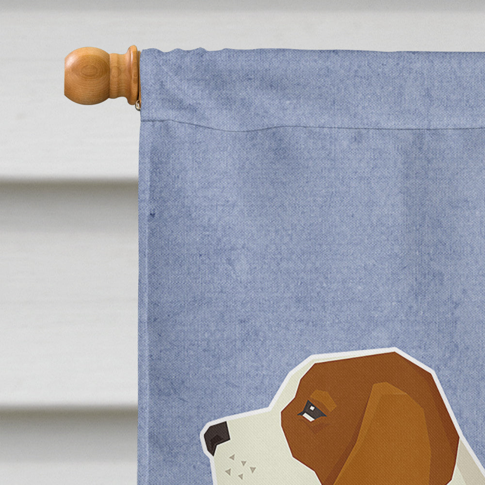 Beagle Welcome House Flag 28x40 Porch Sleeve Pole Decorative Outside Yard Banner Artwork Wall Hanging, Polyester