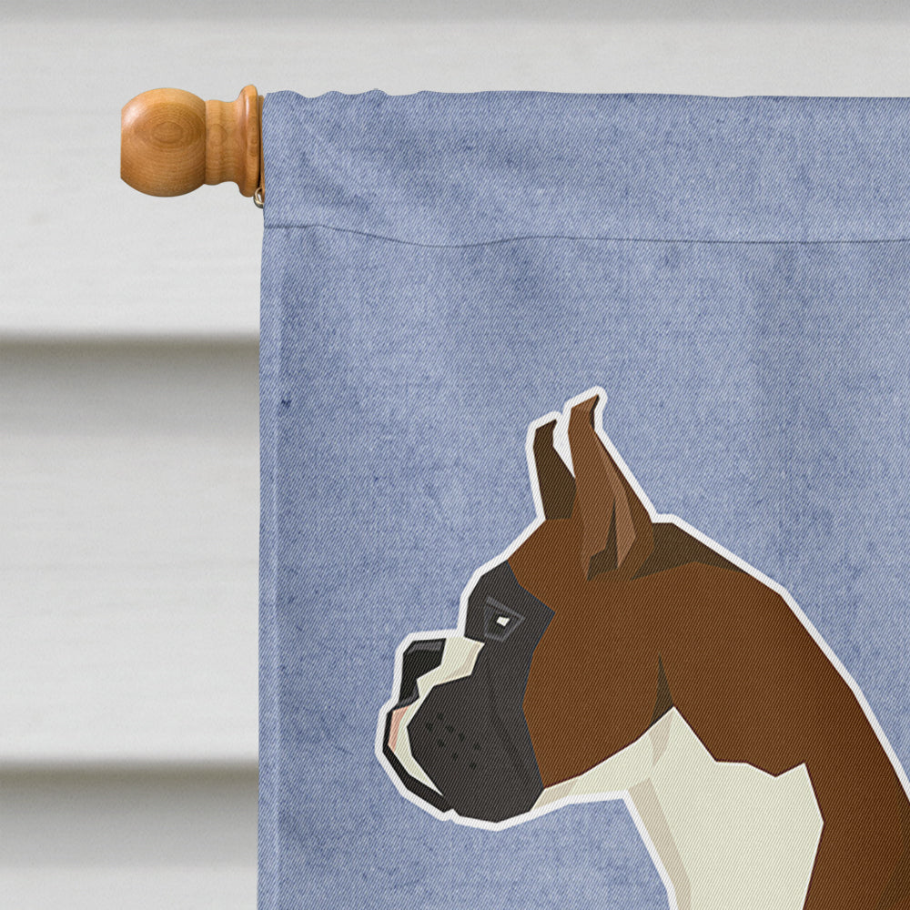 Boxer Welcome House Flag 28x40 Porch Sleeve Pole Decorative Outside Yard Banner Artwork Wall Hanging, Polyester