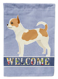 Chihuahua Welcome House Flag 28x40 Porch Sleeve Pole Decorative Outside Yard Banner Artwork Wall Hanging, Polyester