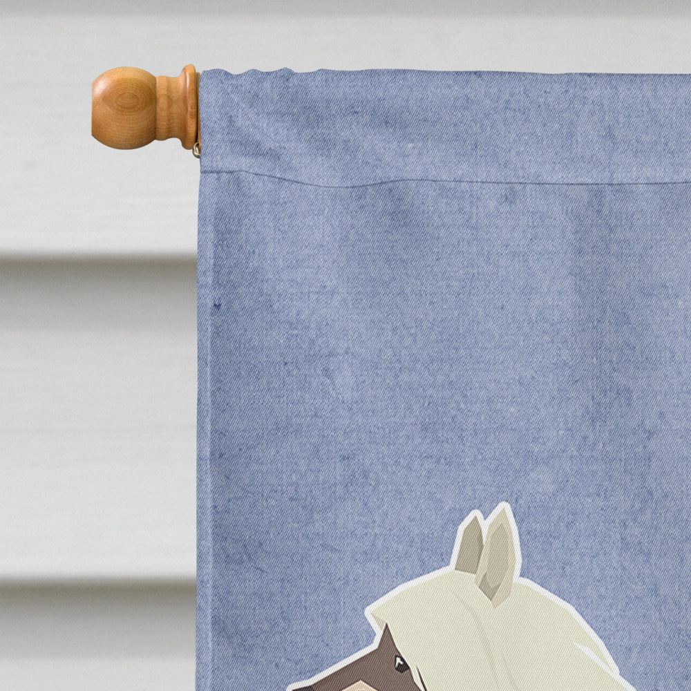 Chinese Crested Welcome House Flag 28x40 Porch Sleeve Pole Decorative Outside Yard Banner Artwork Wall Hanging, Polyester
