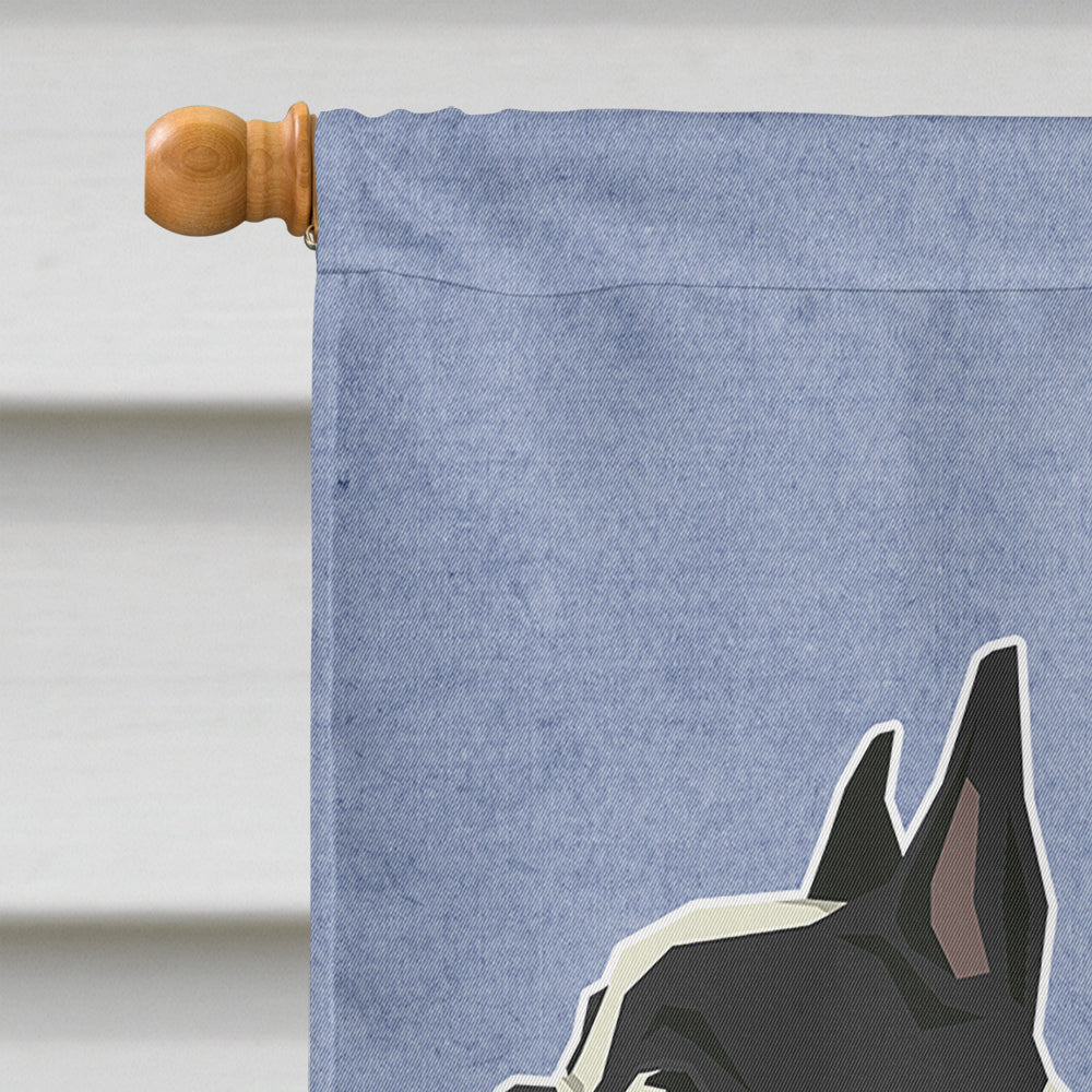 French Bulldog Welcome House Flag 28x40 Porch Sleeve Pole Decorative Outside Yard Banner Artwork Wall Hanging, Polyester