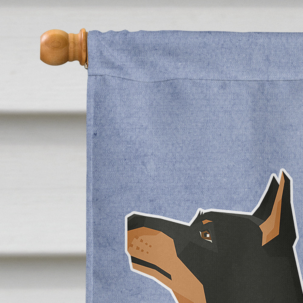 Lancashire Terrier Welcome House Flag 28x40 Porch Sleeve Pole Decorative Outside Yard Banner Artwork Wall Hanging, Polyester