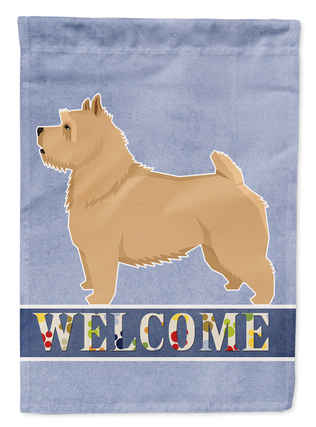 Norwich Terrier Welcome House Flag 28x40 Porch Sleeve Pole Decorative Outside Yard Banner Artwork Wall Hanging, Polyester