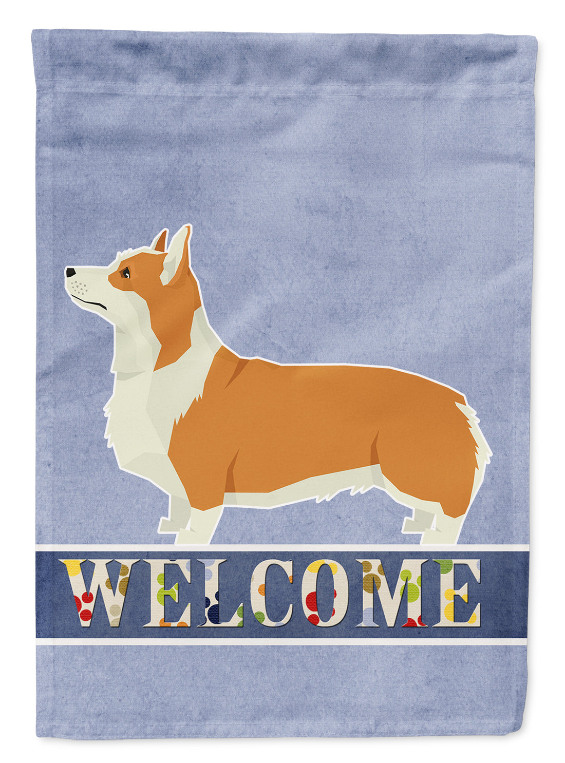 Pembroke Corgi Welcome House Flag 28x40 Porch Sleeve Pole Decorative Outside Yard Banner Artwork Wall Hanging, Polyester
