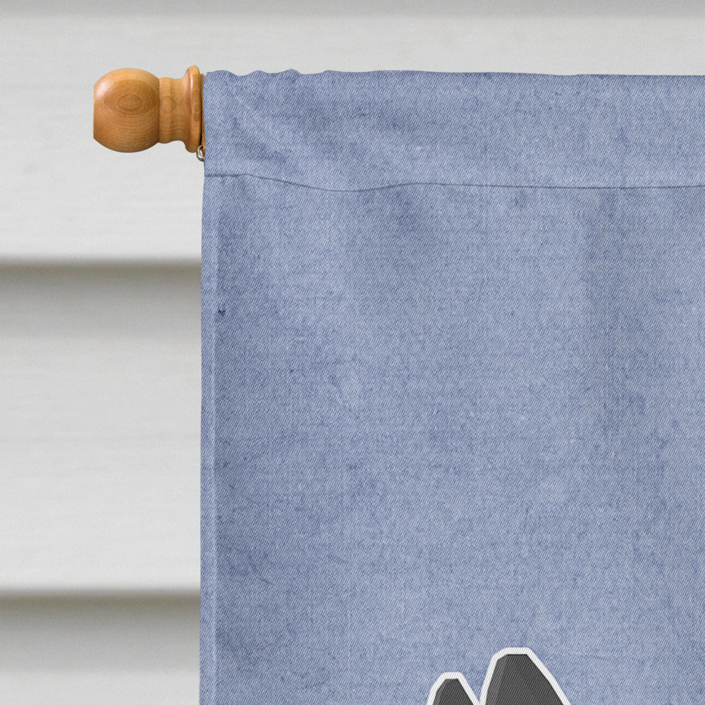 Skye Terrier Welcome House Flag 28x40 Porch Sleeve Pole Decorative Outside Yard Banner Artwork Wall Hanging, Polyester
