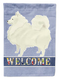 Spitz Welcome House Flag 28x40 Porch Sleeve Pole Decorative Outside Yard Banner Artwork Wall Hanging, Polyester