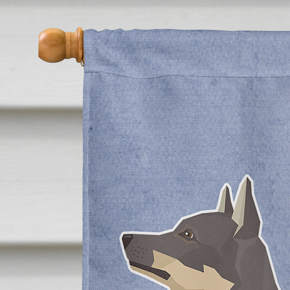 Swedish Vallhund Welcome House Flag 28x40 Porch Sleeve Pole Decorative Outside Yard Banner Artwork Wall Hanging, Polyester