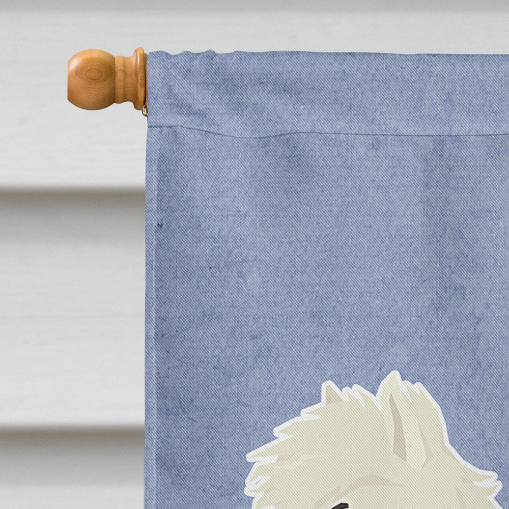 Westie Welcome House Flag 28x40 Porch Sleeve Pole Decorative Outside Yard Banner Artwork Wall Hanging, Polyester