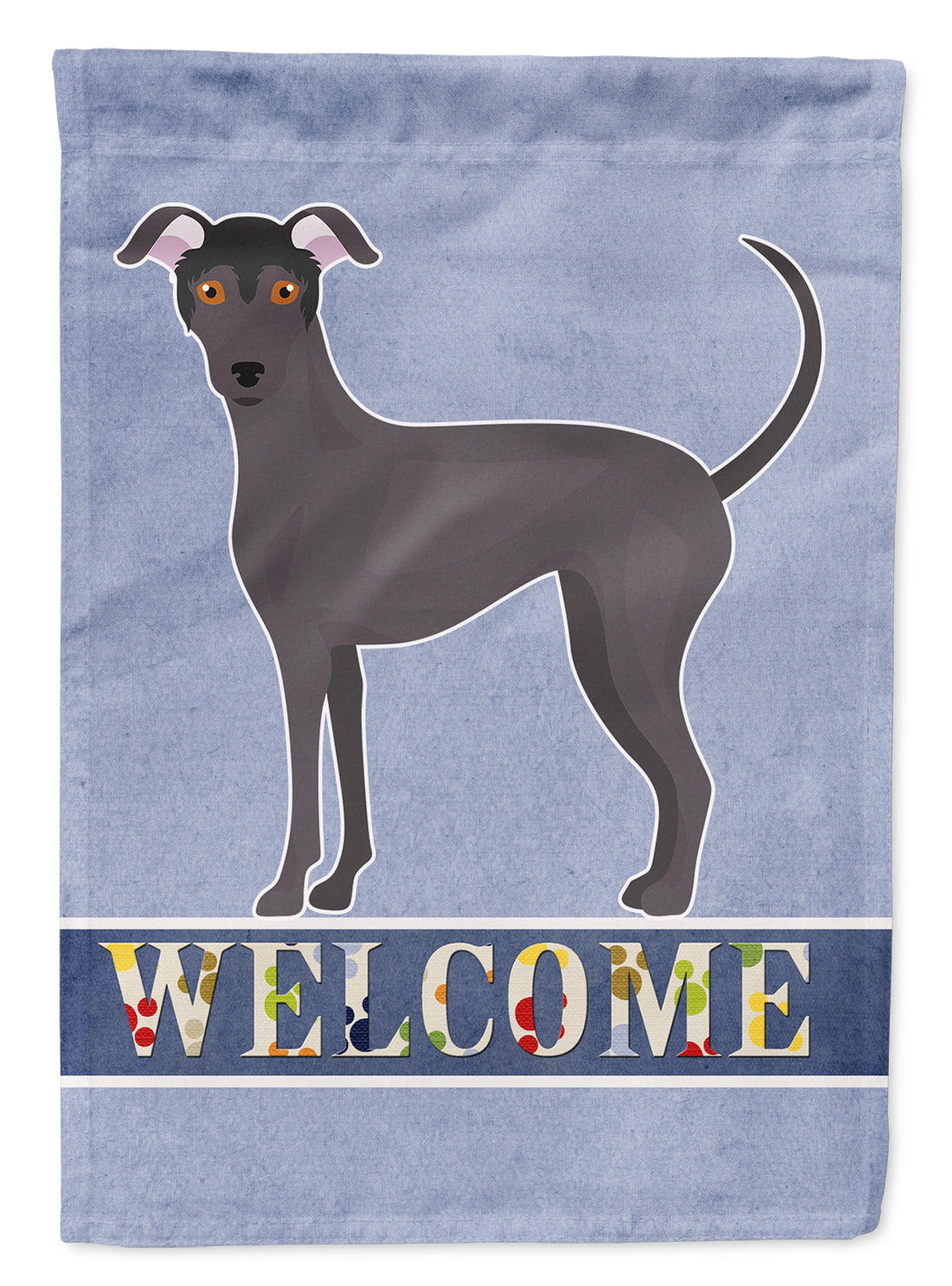 Argentine Pila Dog Welcome House Flag 28x40 Porch Sleeve Pole Decorative Outside Yard Banner Artwork Wall Hanging, Polyester