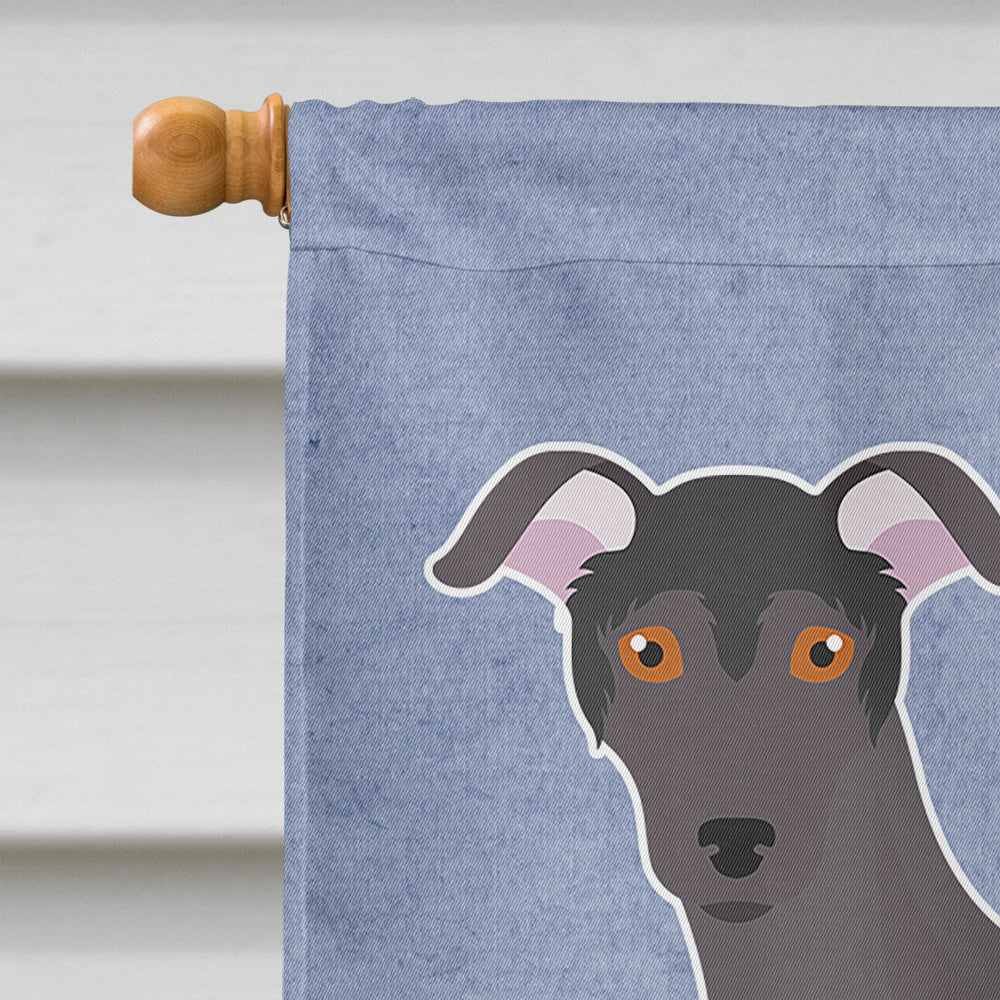 Argentine Pila Dog Welcome House Flag 28x40 Porch Sleeve Pole Decorative Outside Yard Banner Artwork Wall Hanging, Polyester