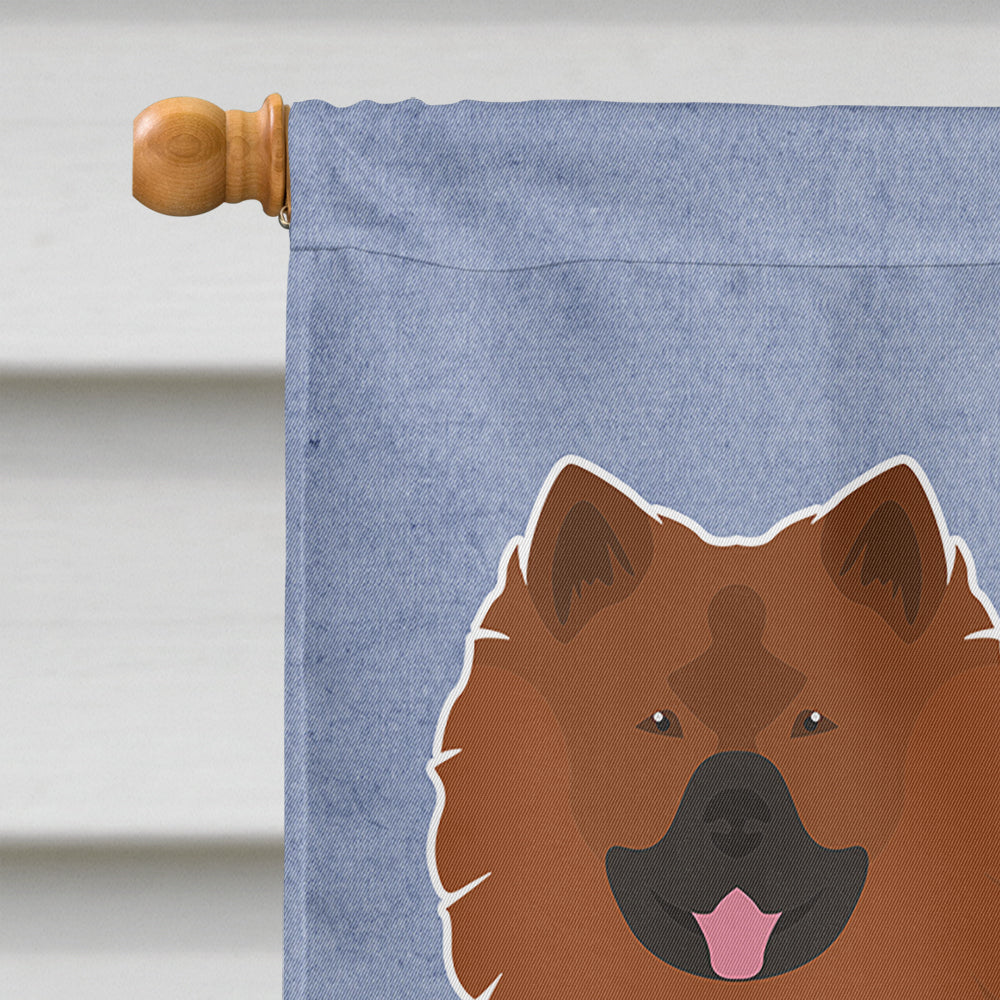 Eurasier or Eurasian dog Welcome House Flag 28x40 Porch Sleeve Pole Decorative Outside Yard Banner Artwork Wall Hanging, Polyester