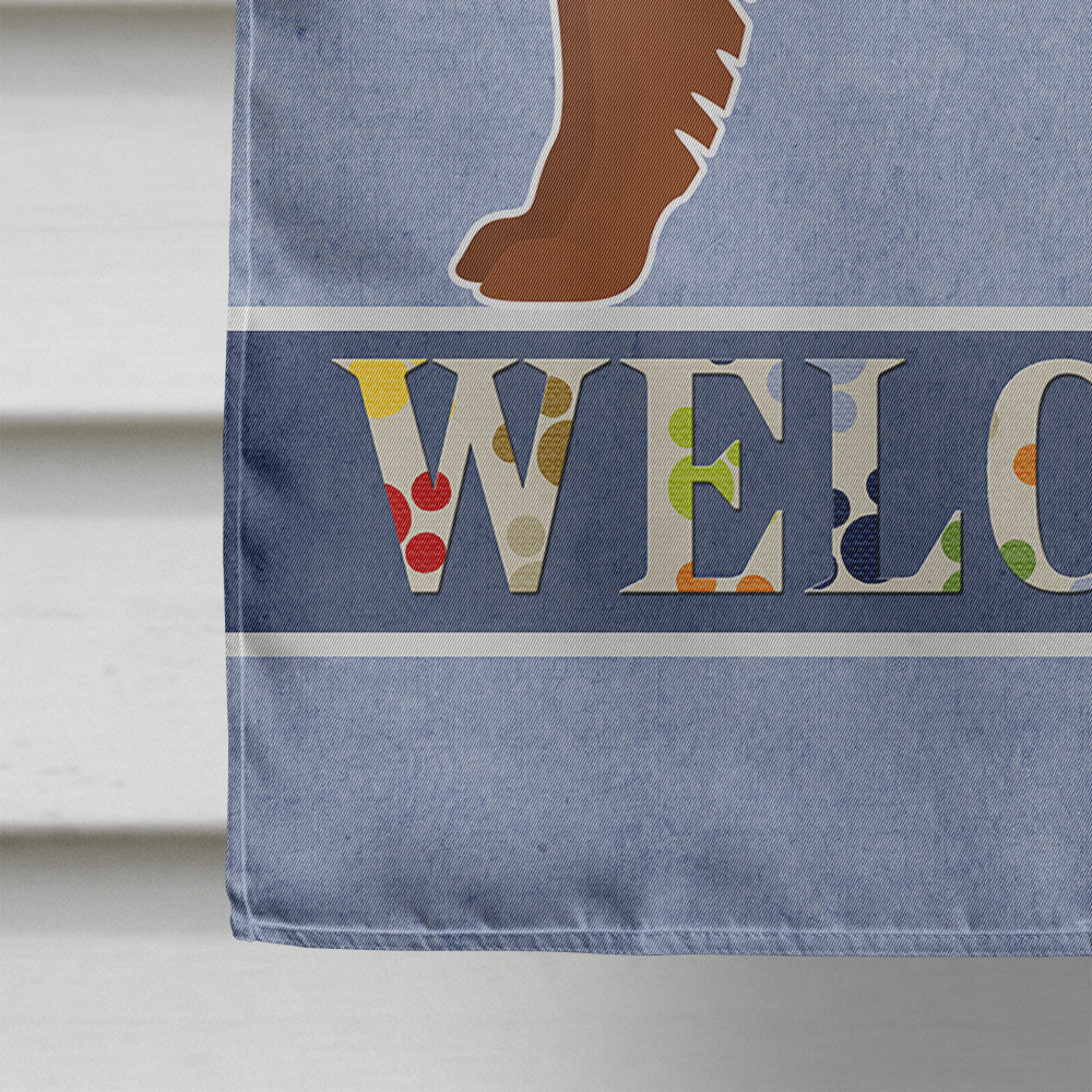 Eurasier or Eurasian dog Welcome House Flag 28x40 Porch Sleeve Pole Decorative Outside Yard Banner Artwork Wall Hanging, Polyester