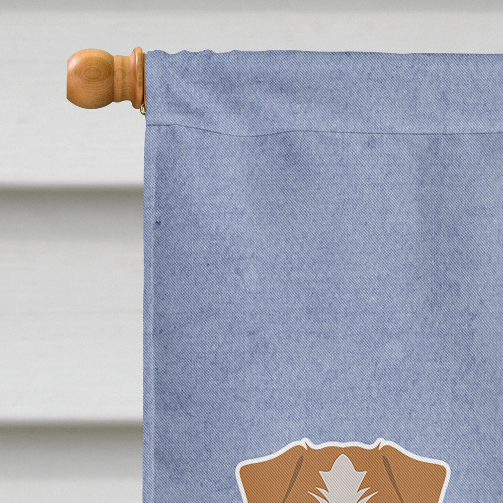 Kromfohrländer Welcome House Flag 28x40 Porch Sleeve Pole Decorative Outside Yard Banner Artwork Wall Hanging, Polyester