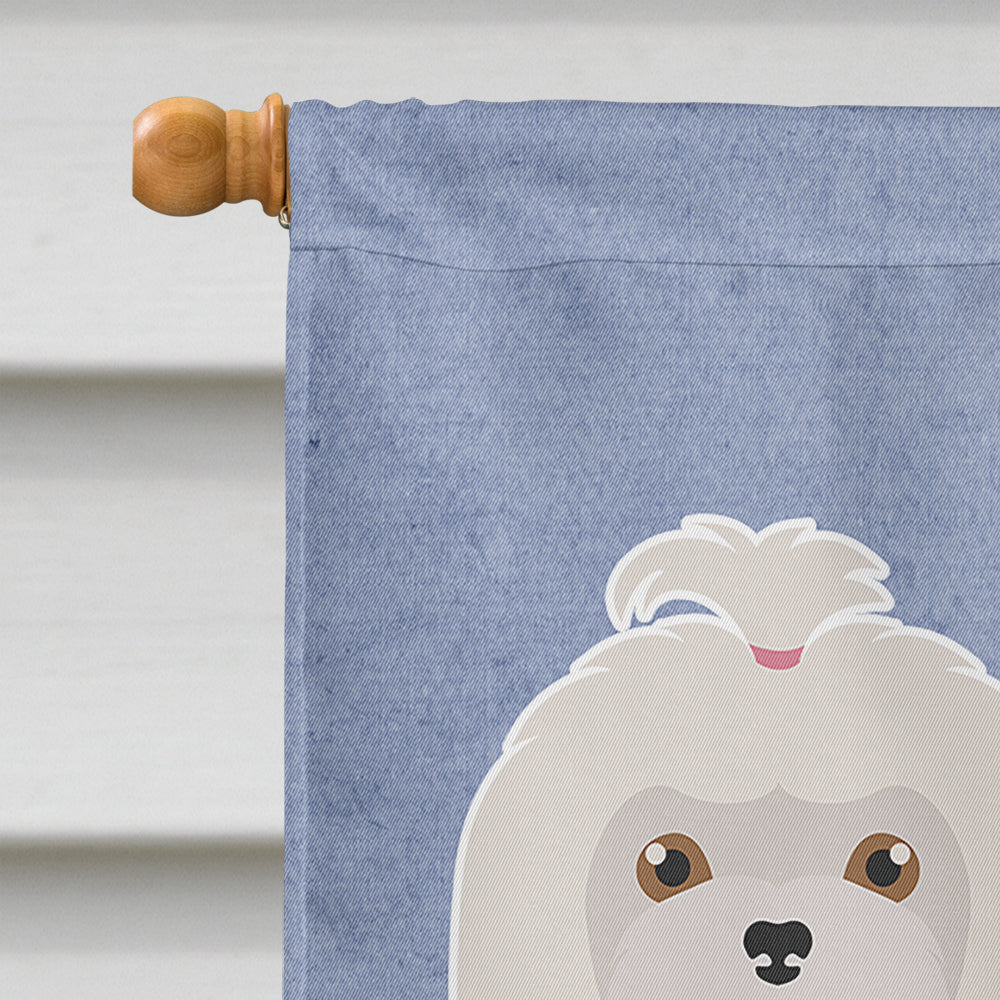 Maltese Welcome House Flag 28x40 Porch Sleeve Pole Decorative Outside Yard Banner Artwork Wall Hanging, Polyester
