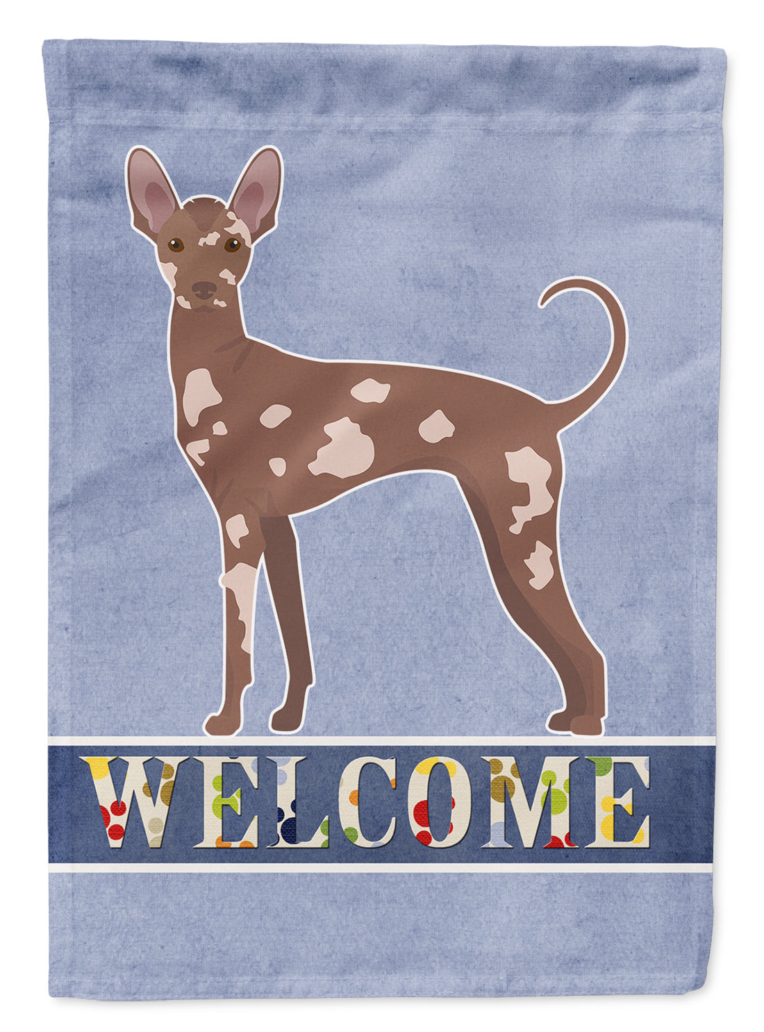 Mexican Hairless Dog Welcome House Flag 28x40 Porch Sleeve Pole Decorative Outside Yard Banner Artwork Wall Hanging, Polyester