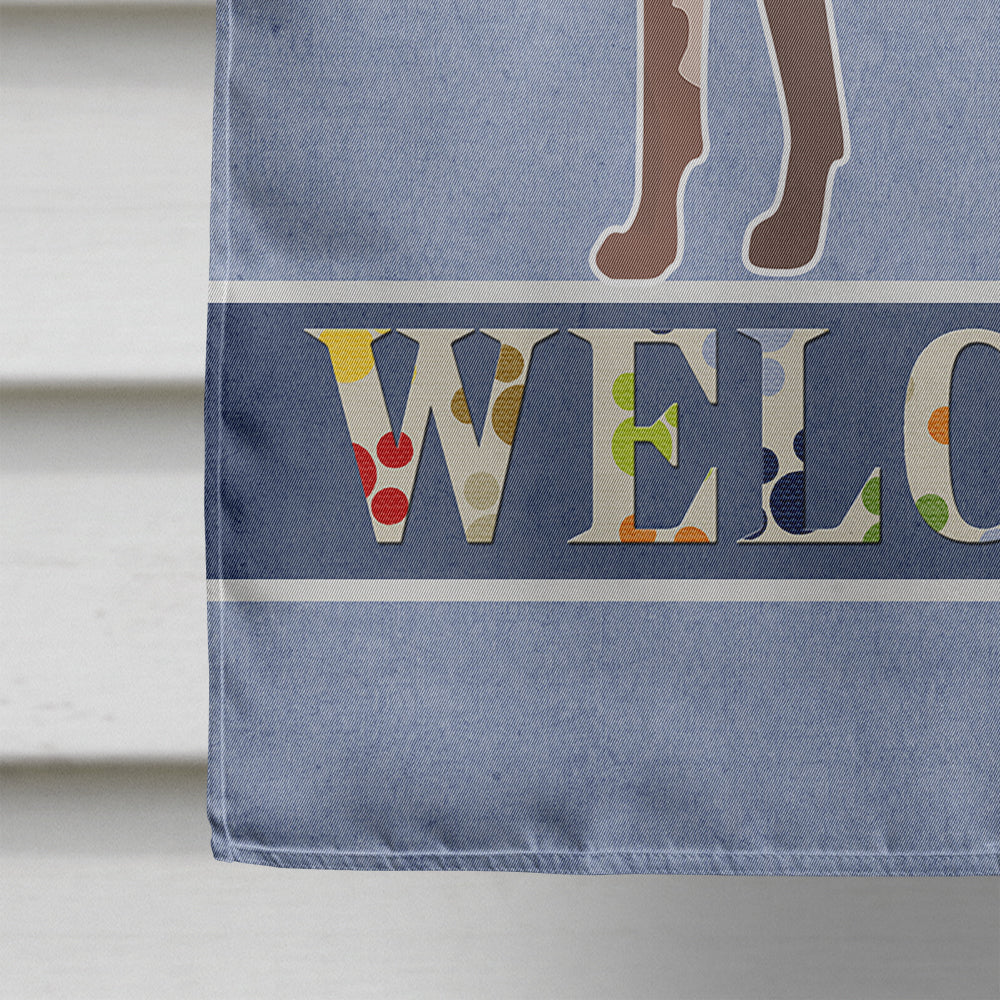 Mexican Hairless Dog Welcome House Flag 28x40 Porch Sleeve Pole Decorative Outside Yard Banner Artwork Wall Hanging, Polyester