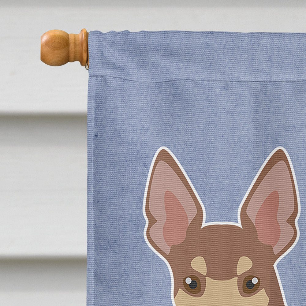 Miniature Fox Terrier Welcome House Flag 28x40 Porch Sleeve Pole Decorative Outside Yard Banner Artwork Wall Hanging, Polyester