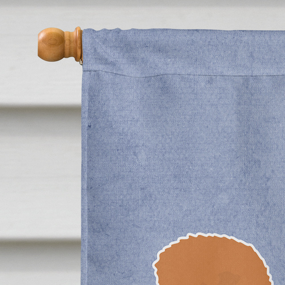 Toy Poodle Welcome House Flag 28x40 Porch Sleeve Pole Decorative Outside Yard Banner Artwork Wall Hanging, Polyester