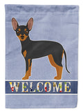 Prague Ratter Welcome House Flag 28x40 Porch Sleeve Pole Decorative Outside Yard Banner Artwork Wall Hanging, Polyester