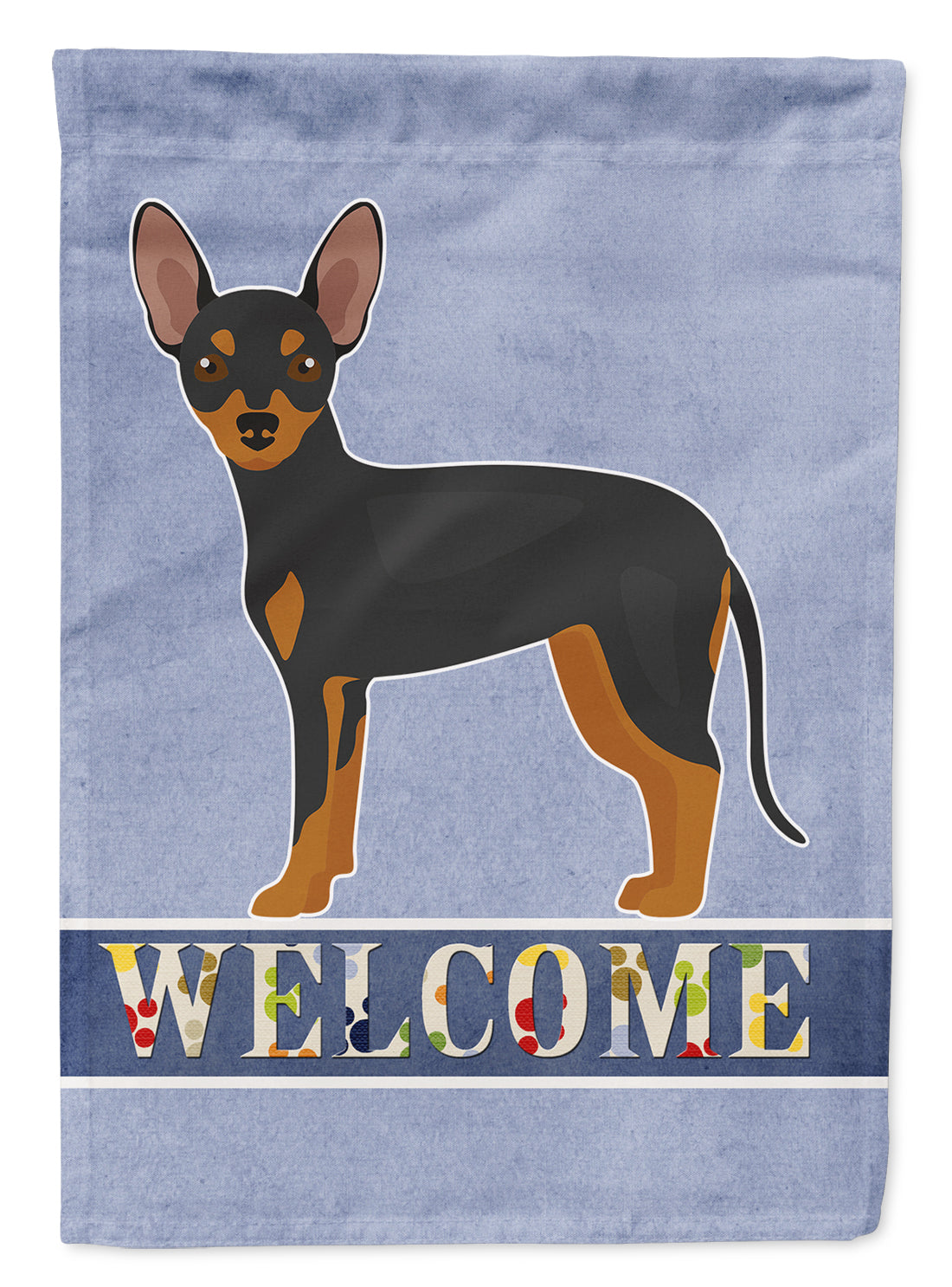 Prague Ratter Welcome House Flag 28x40 Porch Sleeve Pole Decorative Outside Yard Banner Artwork Wall Hanging, Polyester
