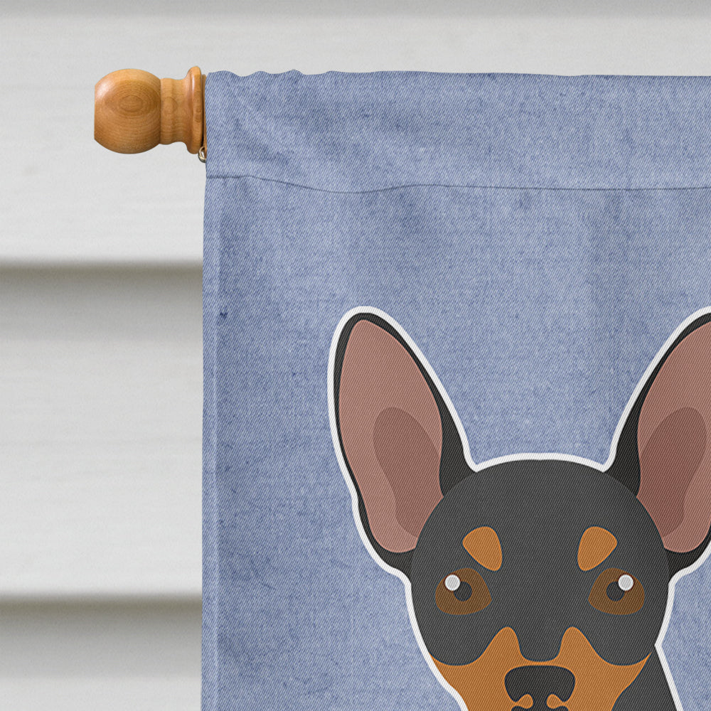 Prague Ratter Welcome House Flag 28x40 Porch Sleeve Pole Decorative Outside Yard Banner Artwork Wall Hanging, Polyester
