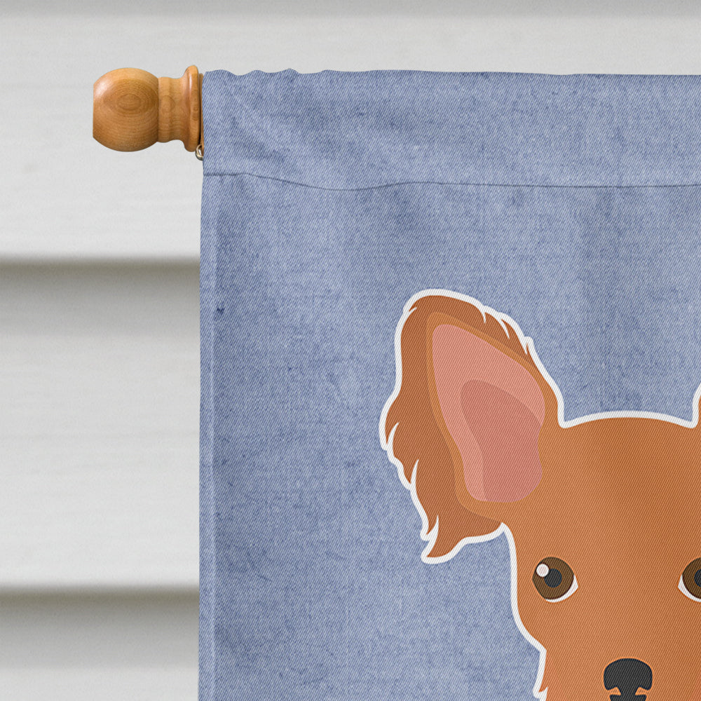 Russkiy Toy or Russian Toy Terrier Welcome House Flag 28x40 Porch Sleeve Pole Decorative Outside Yard Banner Artwork Wall Hanging, Polyester