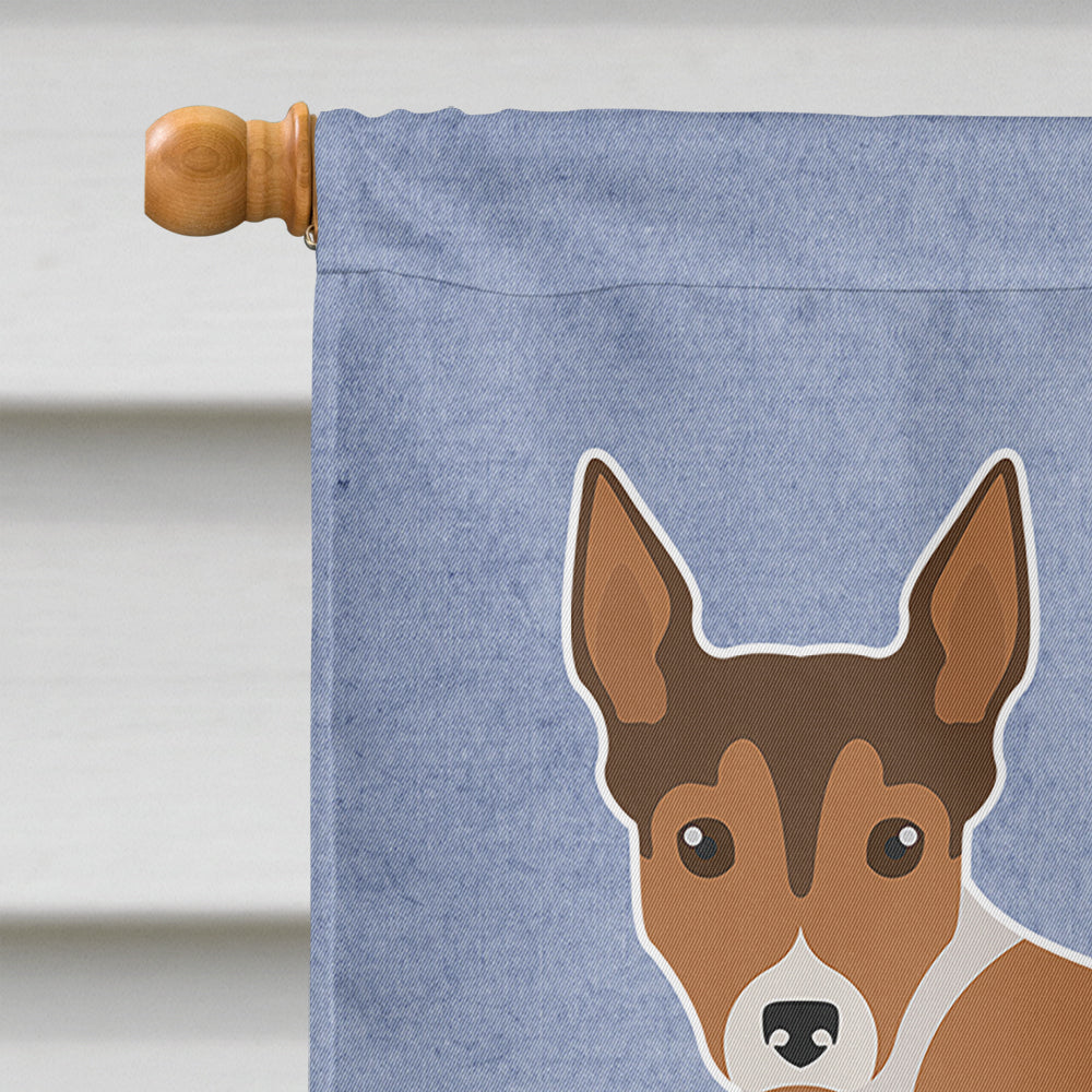 Tenterfield Terrier Welcome House Flag 28x40 Porch Sleeve Pole Decorative Outside Yard Banner Artwork Wall Hanging, Polyester